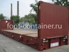 Контейнер-платформа 40 футов со складывающимися боковыми стенками (40′ Flat Rack | 40′ FR) НОВЫЙ