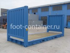 Контейнер-платформа 20 футов со складывающимися боковыми стенками (20′ Flat Rack | 20′ FR) НОВЫЙ